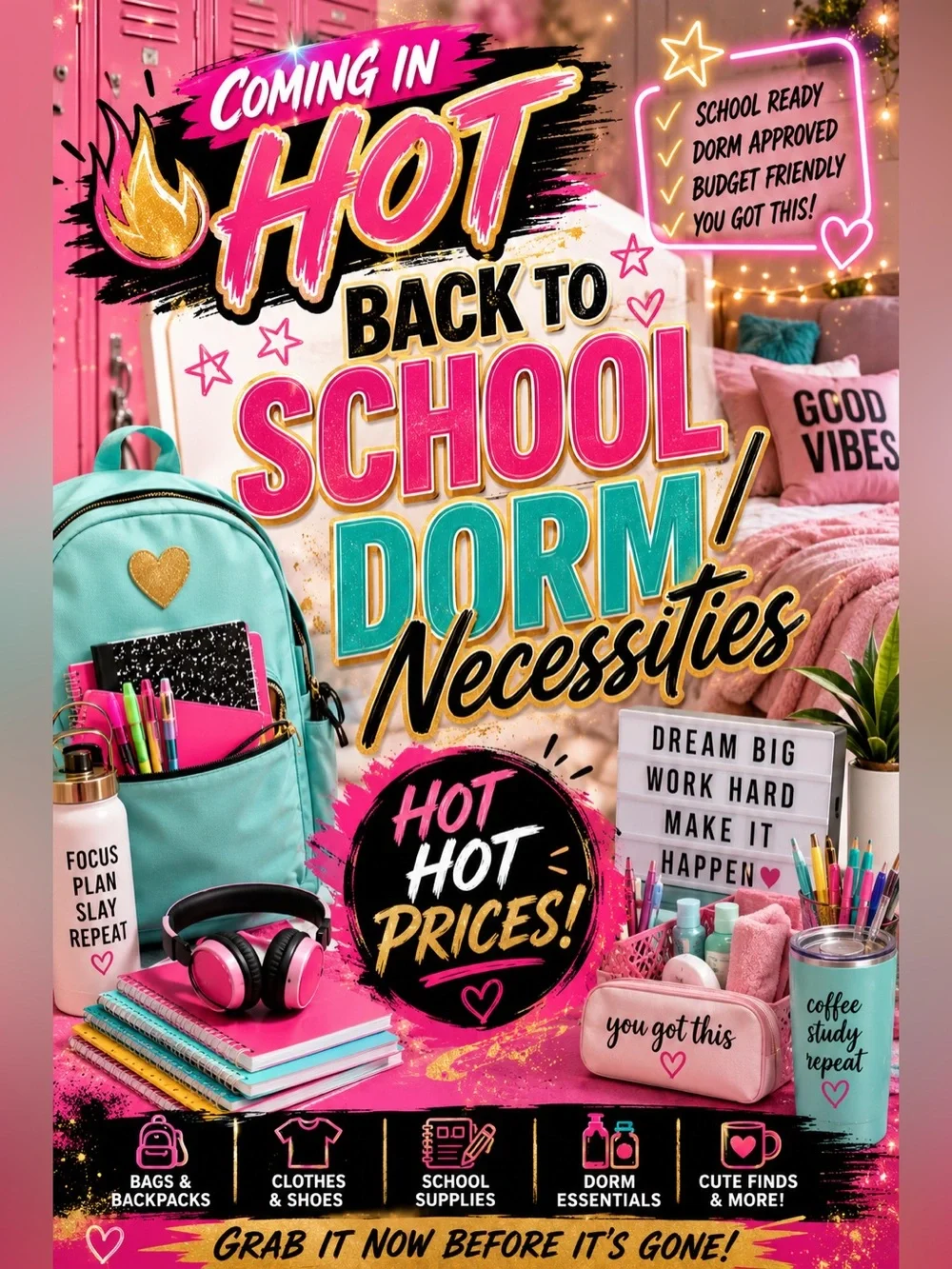 Back to School Dorm.  See Description. ❣️